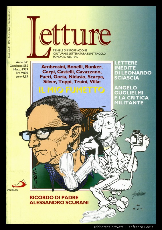 Letture - marzo 1999 - Ambrosini Bonelli Bunker Carpi Castelli Cavazzano Faeti Goria Nidasio Scarpa Silver Toppi Traini Villa.jpg
