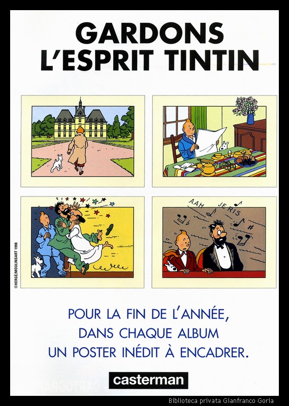 Tintin poster pub Casterman 1998 su Canal BD 6 - 1998.jpg