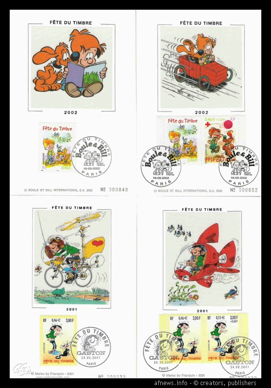 Timbres3 francobolli gaston boule bill.jpg