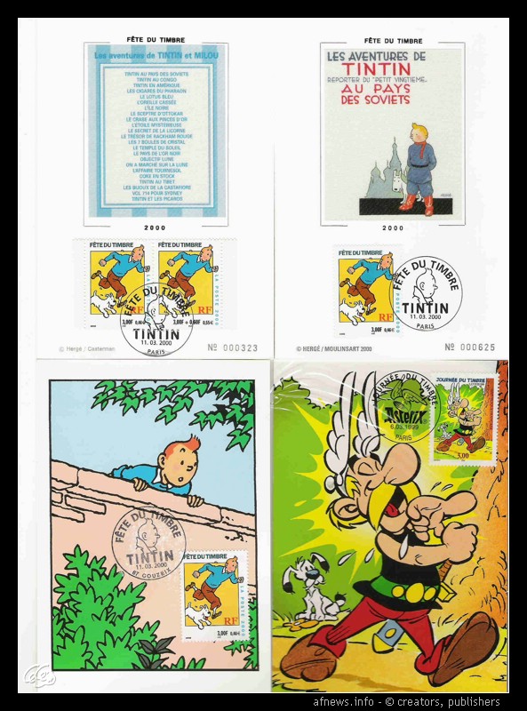 Timbres4 francobolli tintin asterix.jpg
