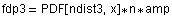 fdp3 = PDF[ndist3, x] * n * amp