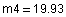 m4 = 19.93