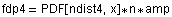 fdp4 = PDF[ndist4, x] * n * amp