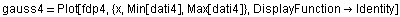 gauss4 = Plot[fdp4, {x, Min[dati4], Max[dati4]}, DisplayFunction→Identity]