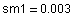 sm1 = 0.003