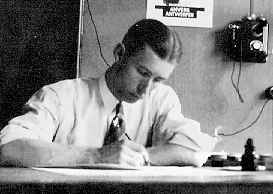 In the office
