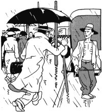 Sous la pluie